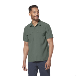 Royal Robbins Men’s Shirts Green Model Close-up 55715