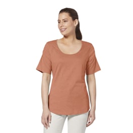 Royal Robbins Women’s T-shirts & Tanks Orange Model Close-up 55778