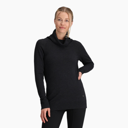 Royal Robbins Women’s Sweaters Black, Grey Model Close-up 77543