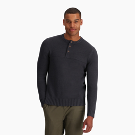 Royal Robbins Men’s Sweaters Grey Model Close-up 77628