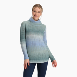 Royal Robbins Women’s Sweaters Blue Model Close-up 77409